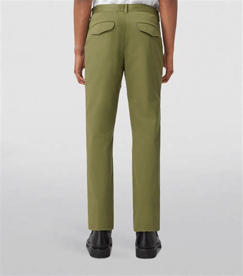 burberry cotton-twill chinos